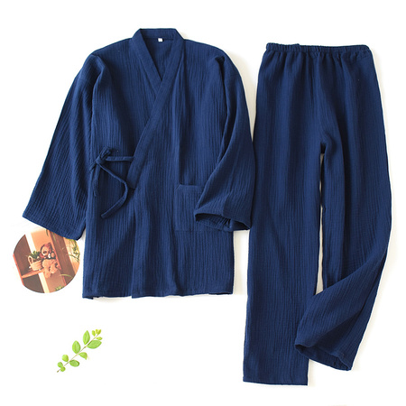 yukata japońskie kimono zestaw 100% bawełniana piżama dwuczęściowa  męskie i damskie