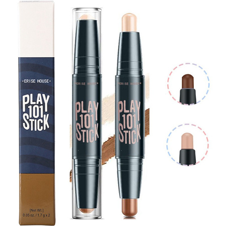 01 ETUDE play stick 101 contour duo - bronzer i rozświetlacz