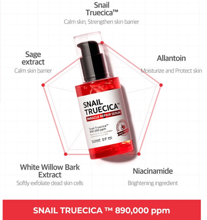 [some by mi]  snail truecica miracle repair starter kit - na zmarszczki i trądzikowe zmiany - anty-aging