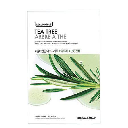 [THE FACE SHOP]  REAL NATURE FACE MASK WITH TEA TREE EXTRACT