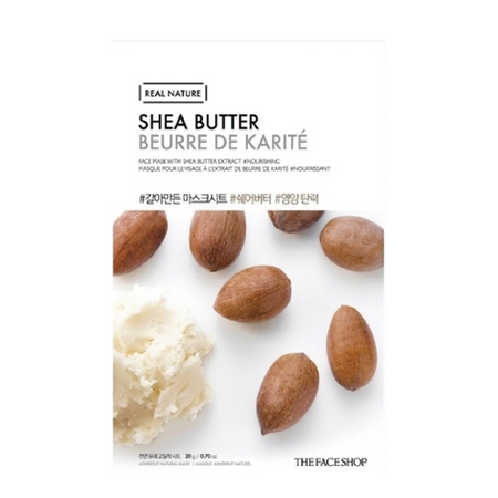 [THE FACE SHOP]  REAL NATURE FACE MASK WITH SHEA BUTTER EXTRACT