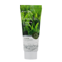 [3w clinic]  green tea cleansing foam - perłowa pianka do mycia twarzy z zieloną herbatą, lotosem i oczarem wirgilijskim.