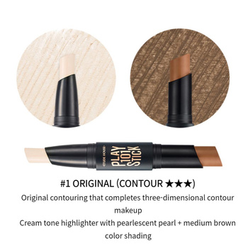 01 ETUDE play stick 101 contour duo - bronzer i rozświetlacz