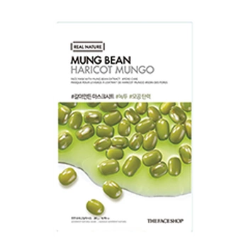 [THE FACE SHOP]  REAL NATURE FACE MASK WITH MUNG BEAN EXTRACT